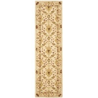 Safavieh Anatolia Collection Handmade Ivory Hand-Spun Wool Area Runner, 2-Feet 3-Inch by 12-Feet