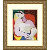 The Dream by Pablo Picasso, Framed Print Art - 16.12 x 14.12