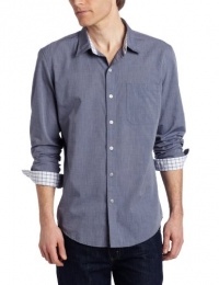 Calvin Klein Jeans Men's End On End Long Sleeve Woven Shirt