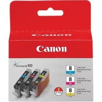 Canon 0621B016 CLI-8 3 Pack C/M/Y Value Pack