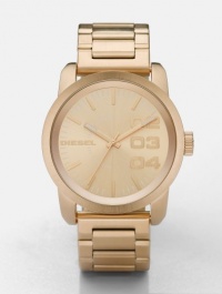 Diesel Franchise Gold Dial Quartz Unisex Watch - DZ1466