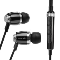 V-MODA Remix Remote In-Ear Noise-Isolating Metal Headphone with 3-Button Apple® Control (Nero)