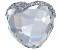 Swarovski Love Heart Crystal Figurine, Medium