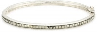 Judith Jack Square Cut Sterling Silver and Swarovski Square Cut Marcasite Bangle Bracelet