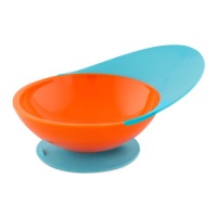 Boon Catch Bowl with Spill Catcher,Blue/Orange