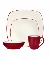 Noritake 4-Piece Colorwave Square Place Setting, Raspberry