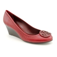 Tory Burch Sally Wedges Heels Shoes Burgundy Womens