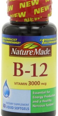 Nature Made Vitamin B-12 Softgels, 3000 Mcg, 60 Count