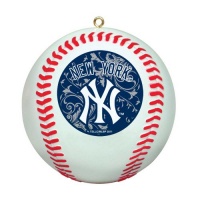 MLB New York Yankees Mini Replica Baseball Ornament