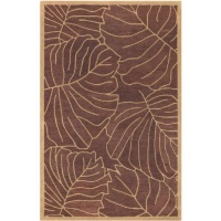 Surya Studio 2-Feet by 3-Feet Hand Tufted Rug, Brown