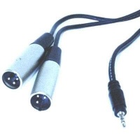 Hosa Stereo 3.5mm Male - Two XLR Male - 3m 9.9 feet