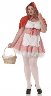 California Costumes Women's Miss Red Riding Hood Costume, Red/White, 2XL (18-20)