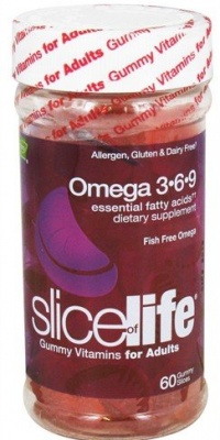 Hero Nutritional Products - Slice of Life Omega 3-6-9 Gummy Vitamins for Adults - 60 Gummies