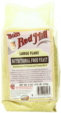 Bob's Red Mill T6635 Large Flake Yeast, 8-Ounce Packages (Pack of 4)