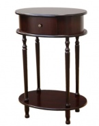 Frenchi Home Furnishing End Table/Side Table, Espresso Finish