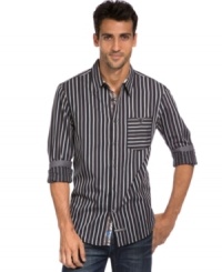 Sharp uptown shirt by English Laundry available to do the downtown scene.