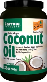 Jarrow Formulas Coconut Oil 100% Organic, Extra Virgin, 32 Ounce