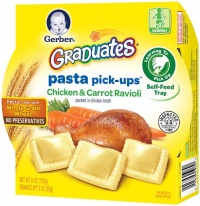 Gerber Graduates Pasta Pick-Ups Ravioli, Chicken and Carrot, 8 Count