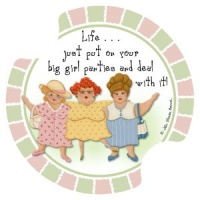 Life... Just Put on Your Big Girl Panties and Deal With It - Carsters 2 Pk Coasters for your Car