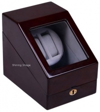 Top Quality Double Automatic Wood Watch Winder with 3 storages