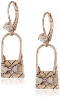 Betsey Johnson Paris is Always a Good Idea Purse Drop Earrings