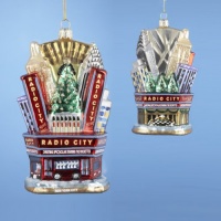 Christmas Ornaments RK4122 Radio City Music Hall Glass Ornament