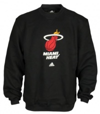 Miami Heat NBA Mens Team Logo Crewneck Sweatshirt, Black