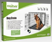 EliteField 48 Two Door Folding Dog Crate, 48 Long X 30 Wide X 32 High