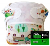 Bummis Swimmi Swim Diaper and Rockin Green Bundle (Camping Critters, Extra Large)