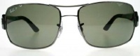 Ray-Ban RB3426 Metal Sunglasses 61 mm, Polarized, Gunmetal/Polarized Poly Green