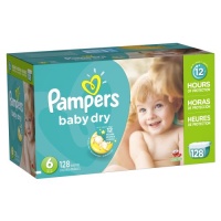 Pampers Baby Dry Diapers Size 6 Economy Pack Plus 128 Count