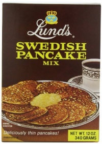 Lunds Swedish Pancake Mix, 12-Ounce (Pack of 6)