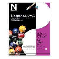 Neenah Premium Cardstock, 96 Brightness, 65 lb, Letter, Bright White, 250 Sheets per Pack (91904)