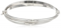 Sterling Silver Double Lines Bangle Bracelet