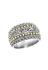 Effy Jewlery Balissima Sterling Silver and 18K Gold Ring Ring size 7