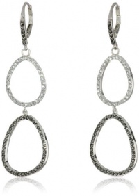 Judith Jack Oahu Sterling Silver and Marcasite Organic Drop Earrings