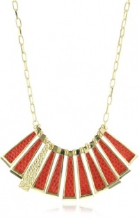 KARA by Kara Ross Deco Stick Necklace and Cast Stingray, Coral Lizard