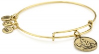 Alex and Ani Bangle Bar Fleur de Lis Russian-Gold Expandable Bracelet