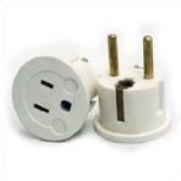 VCT - PLUG ADAPTER - CONVERTS GROUNDED USA PLUGS TO EUROPE PLUG-GERMAN SHUCKO PLUG (VP 11W)