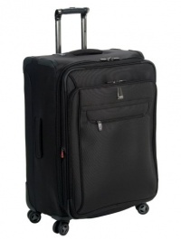 Delsey Luggage Helium X'pert Lite Ultra Light 4 Wheel Suiter Upright, Black, 25 Inch