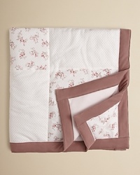 Little Me's plush rose print blanket has soft fill and an even softer shell for a blanket she'll love to cuddle with.