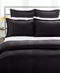 Hotel Collection 700 TC MicroCotton King Duvet Cover Caviar - Black