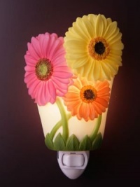 Gerber Daisy Night Light - Ibis & Orchid Flowers of Light Collection