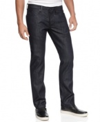 Dial down your look. These dark jeans from Sean John work with just about anything.