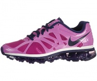 Nike Kids's NIKE AIR MAX 2012 (GS) RUNNING SHOES 5 (VIOLA/NIGHT BLUE/WHT/CRT PRPL)