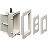 Arlington DVFR1W-1 Recessed Electrical/Outlet Mounting Box, Single Gang