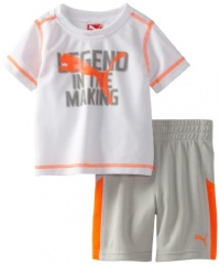 Puma - Kids Baby-Boys Infant Legend Performance Set, White, 24 Months