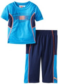 Puma - Kids Baby-Boys Infant Performance Pant Set, Brilliant Blue, 18 Months