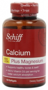 Schiff Calcium-Magnesium with Vitamin D, Softgels, 100 softgels (Pack of 3)