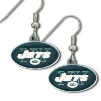 NFL New York Jets Dangle Earrings